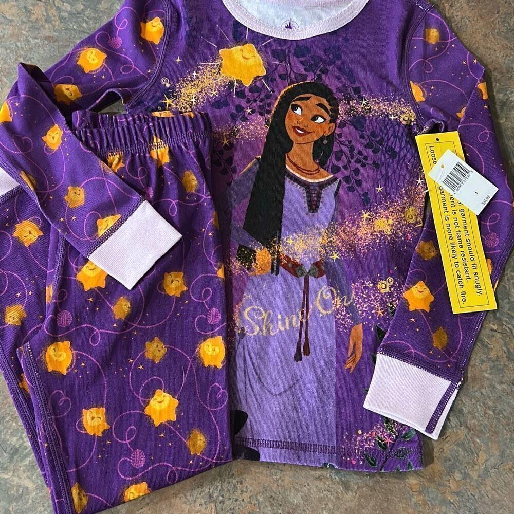 Disney ListingDisney Asha Wish Collection Pajamas kids Sz 5